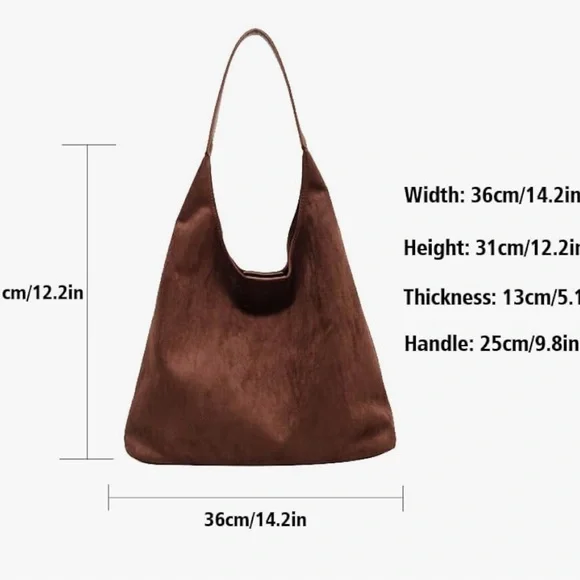 Suede bag with small bag - Picture 6 of 6